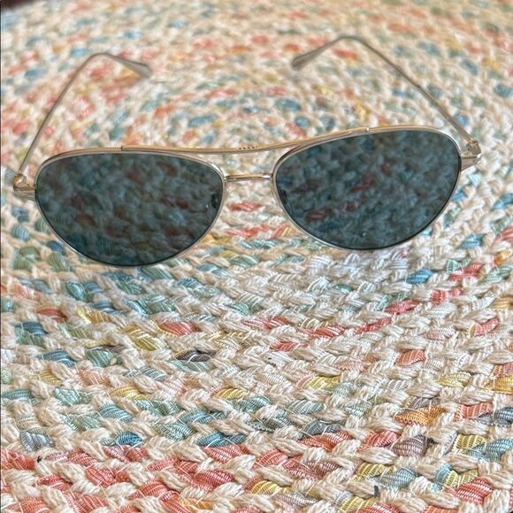 RARE! Garrett Leight Culver Silver Aviator Sunglasses main image 4